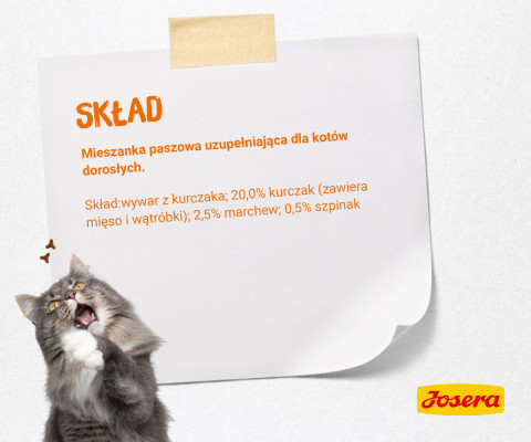 JOSERA Hühnersuppe mit Karotten und Spinat - Nassfutter für Katzen - 70 g - Fotogalerie 2