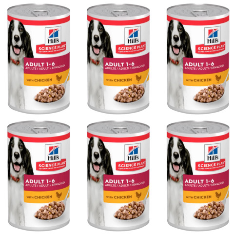 HILL'S Science Plan Canine Adult Huhn - Nassfutter für Hunde - 6x370g - Fotogalerie 1