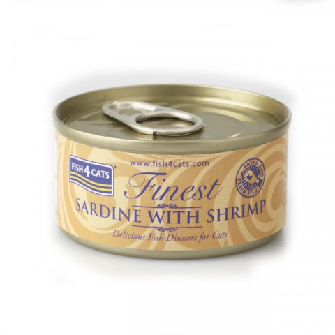 FISH4CATS Sardine with shrimp - nassfutter für Katzen - 6x70g - Fotogalerie 2