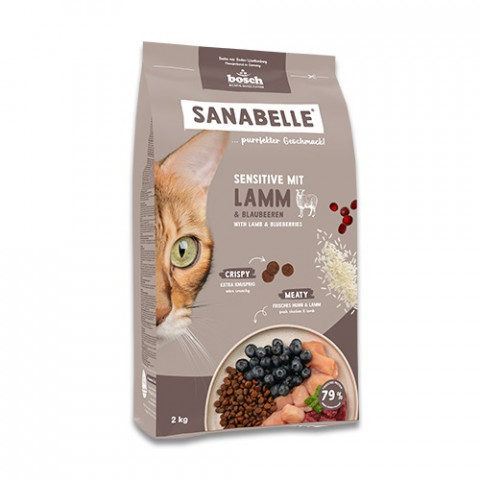 BOSCH Sanabelle Sensitive mit Lamm – Trockenfutter für Katzen – 2 kg - Fotogalerie 1
