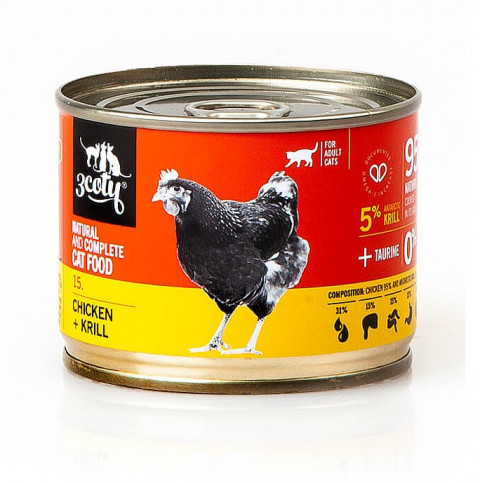 3COTY 15. Chicken and krill - nassfutter für Katzen - 12x180g - Fotogalerie 6