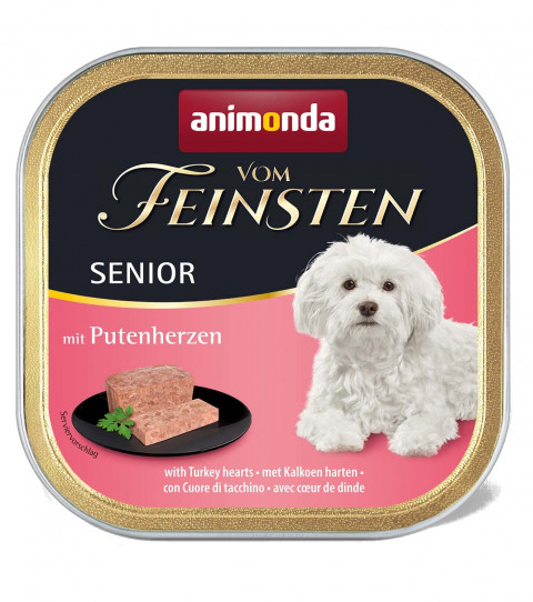 ANIMONDA vom Feinsten Senior Truthahnherzen - Nassfutter für Hunde - 150 g - Fotogalerie 1