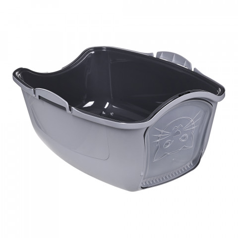 DIAMENTIQ BAYA light grey/dark grey - Katzentoilette - 55,5 x 40 x 38,7 cm - Fotogalerie 4
