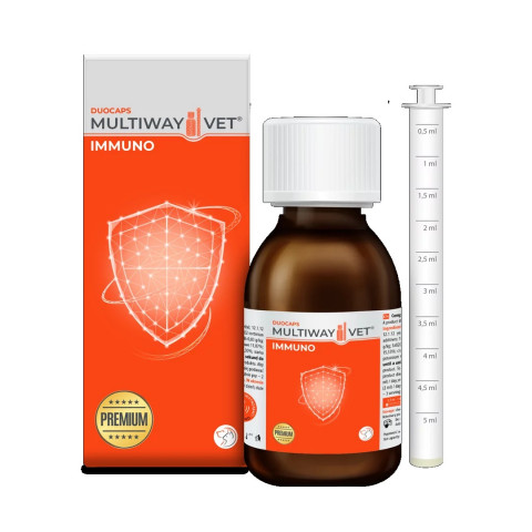 JM SANTE Multiway Vet® Duocaps Immuno - nahrungsergänzungsmittel für hunde und katzen - 90ml - Fotogalerie 1