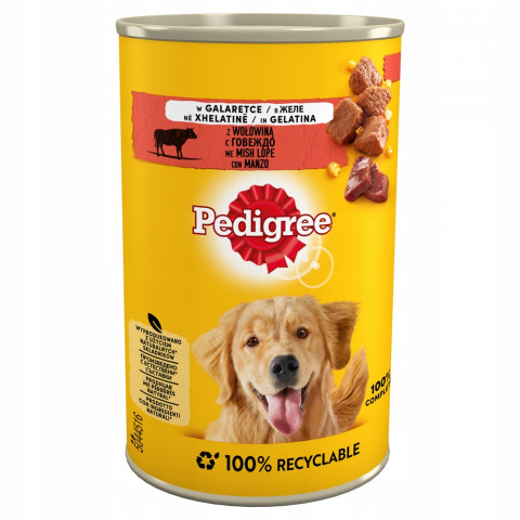 PEDIGREE Adult Rind in Gelee – Nassfutter für Hunde – 24×400 g - Fotogalerie 4
