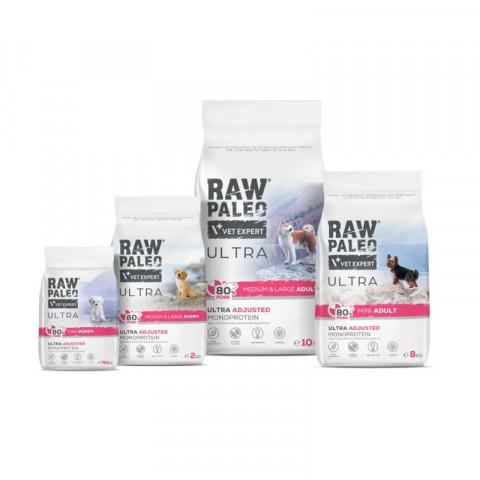 RAW PALEO Ultra Pork Medium & Large Adult - trockenfutter für Hunde - 10kg - Fotogalerie 2