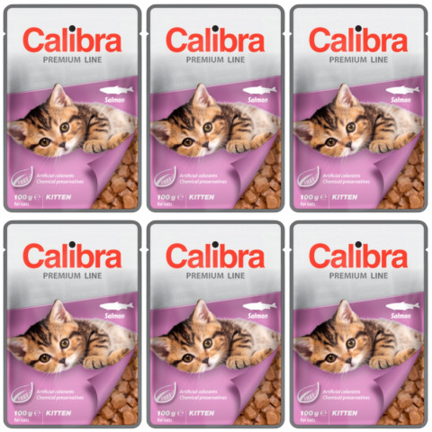 CALIBRA Cat Premium Kitten Salmon - Nassfutter für Katzen - 6x100g - Fotogalerie 1