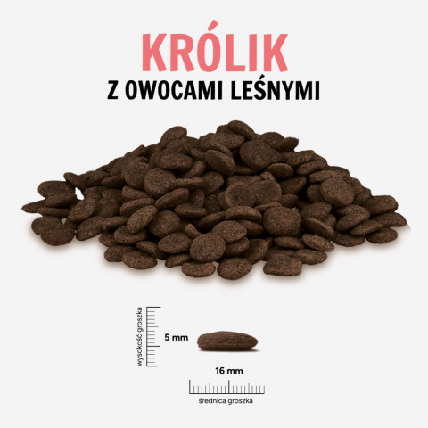 PAKA ZWIERZAKA Kaninchen mit Waldfrüchten L – Trockenfutter für Hunde – 1,5kg - Fotogalerie 2