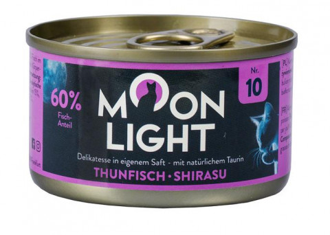 MOONLIGHT Dinner Nr 10 Tuna and shirasu - nassfutter für Katzen - 80g - Fotogalerie 1