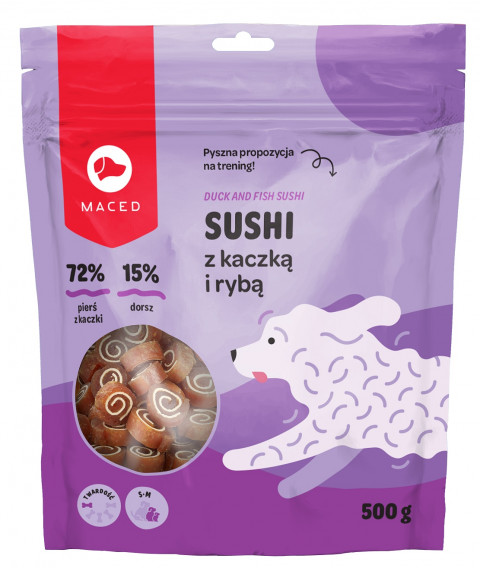 MACED Duck and fish sushi - Hundeleckerli - 500g - Fotogalerie 1