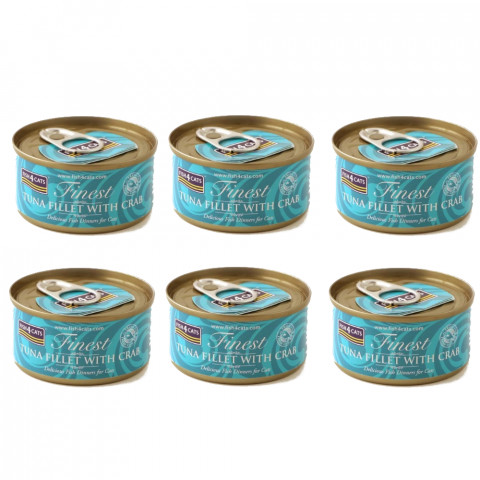 FISH4CATS Tuna fillet with crab - nassfutter für Katzen - 6x70g - Fotogalerie 1