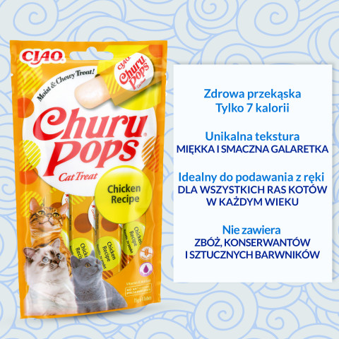 INABA Churu Pops Huhn - Katze behandeln - 4x15 g - Fotogalerie 5