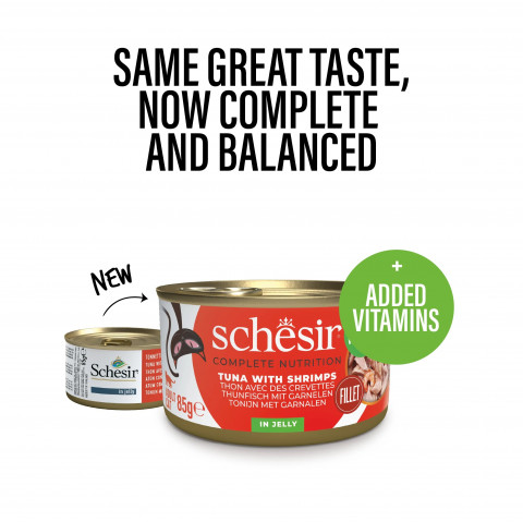 SCHESIR in jelly Tuna with shrimps - nassfutter für Katzen – 85 g - Fotogalerie 2