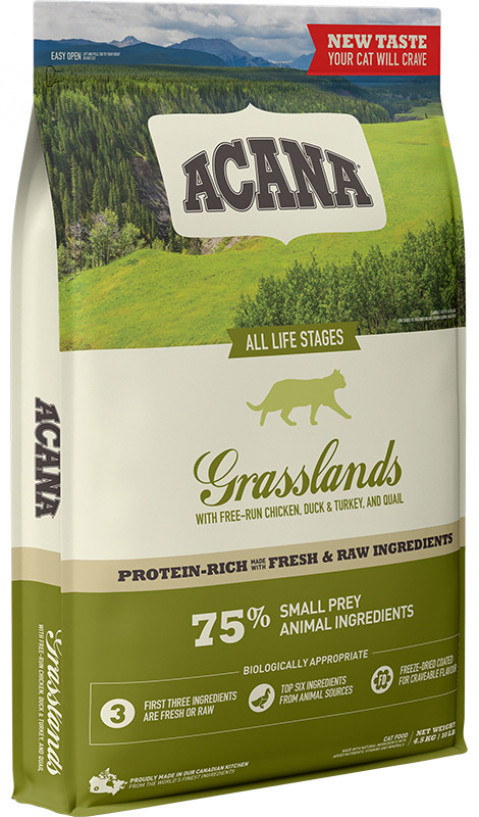 ACANA Grasslands Cat - Trockenfutter für Katzen - 4,5 kg - Fotogalerie 1