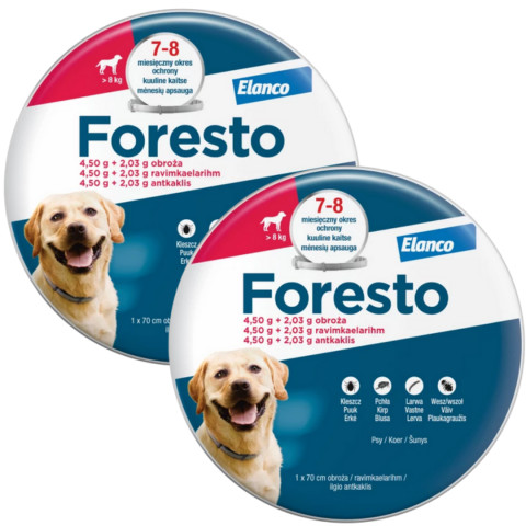 ELANCO Foresto - Halsband gegen Zecken und Flöhe für Hunde - 70cm x2 - Fotogalerie 1