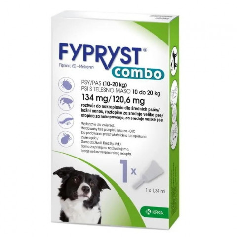 FYPRYST Combo (10-20kg) - tropfen gegen flöhe und zecken für hunde – 1x1,34ml - Fotogalerie 1