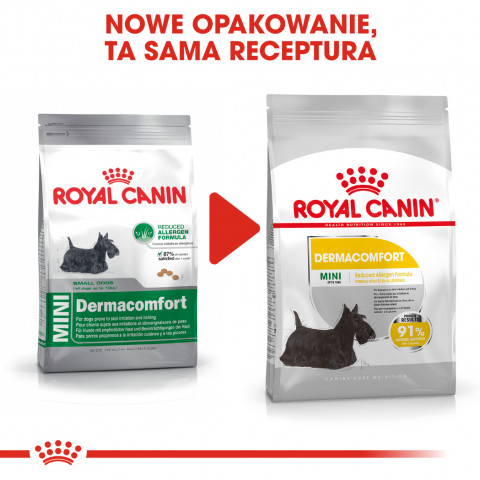 Royal Canin Mini Dermacomfort 3 kg Adult Rind, Gemüse - Fotogalerie 8