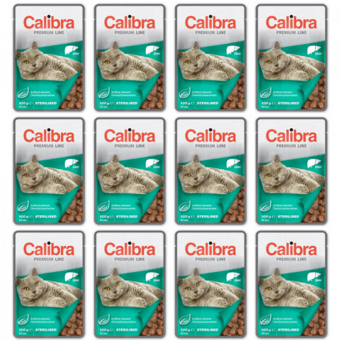 CALIBRA Cat Premium Sterilised Liver - Nassfutter für Katzen - 12x100g - Fotogalerie 1