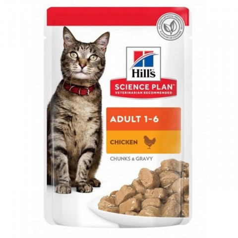 HILL'S Science Plan Adult with chicken - nassfutter für Katzen - 85g - Fotogalerie 1