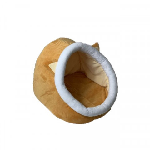 GO GIFT Zwinger Katzenbett - gelb-weiß - 40x45x34 cm - Fotogalerie 1