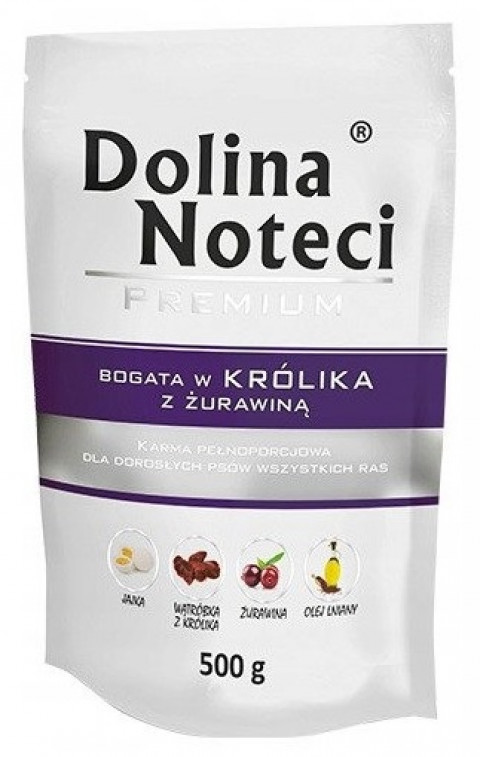DOLINA NOTECI Premium Rich in rabbit with cranberries - Nassfutter für Hunde - 500 g - Fotogalerie 1