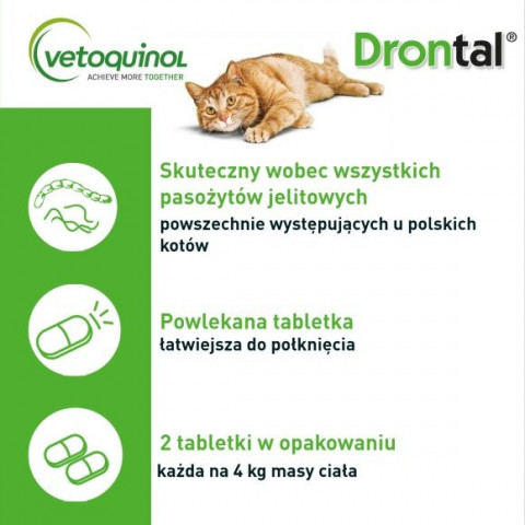 VETOQUINOL Drontal - Antiparasitentabletten für Katzen - 2 Stk. - Fotogalerie 5