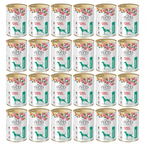 4VETS Natural Hepatic Dog - Nassfutter für Hunde - 24x400g - Fotogalerie 1