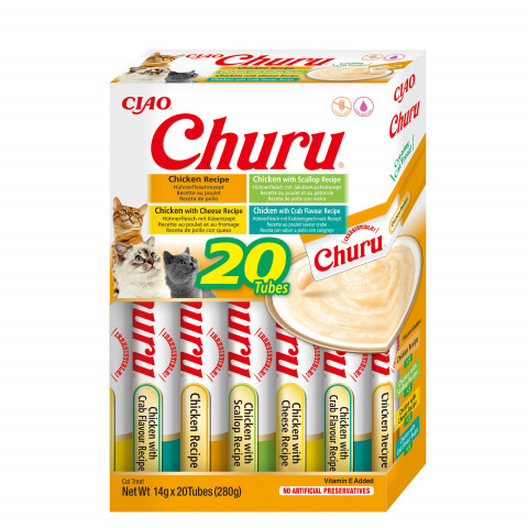 INABA Churu Variety box Chicken - Katze behandeln - 20 x 14g - Fotogalerie 1