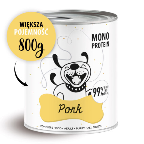 PAKA ZWIERZAKA Pepe Pork - Nassfutter für Hunde - 800g - Fotogalerie 1