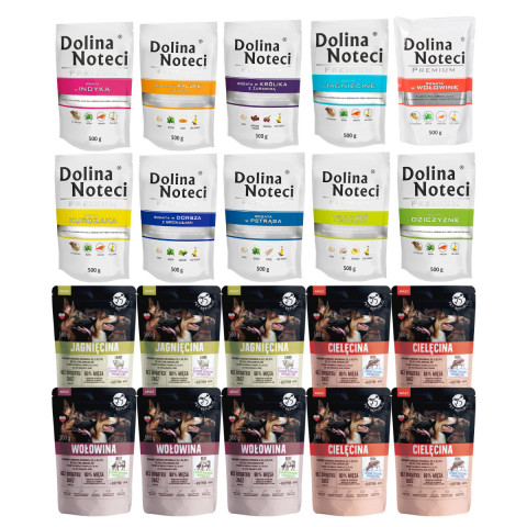 PET REPUBLIC DOLINA NOTECI Premium MIX Sorten - Nassfutter für Hunde - 20x500 g - Fotogalerie 1