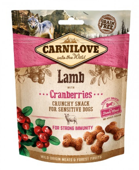 CARNILOVE Fresh Crunchy Lamm+Cranberry Hundeleckerli - 200 g - Fotogalerie 1