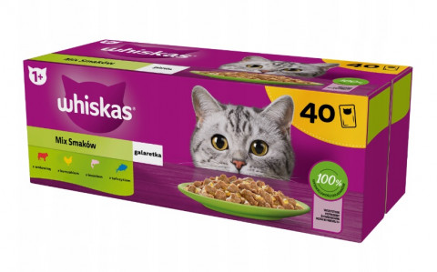 WHISKAS Mix Favourites in jelly - Nassfutter für Katzen - 40x85 g - Fotogalerie 1