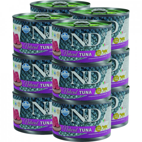 FARMINA N&D Cat Natural Thunfisch - Nassfutter für Katzen - 12x140 g - Fotogalerie 1