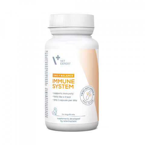 VETEXPERT Immunsystem – Präparat zur Unterstützung der Immunität von Hunden und Katzen – 30 Kapseln. - Fotogalerie 1
