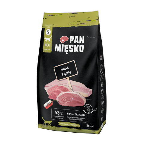 PAN MIĘSKO Turkey with goose S - trockenfutter für Katzen - 1,6k - Fotogalerie 1