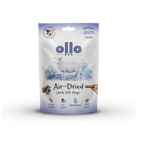 OLLO Air-Dried Lamb strips - leckerli für hunde - 80g - Fotogalerie 1