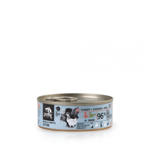 3COTY Turkey with chicken and krill Senior - nassfutter für Katzen - 80g - Fotogalerie 2