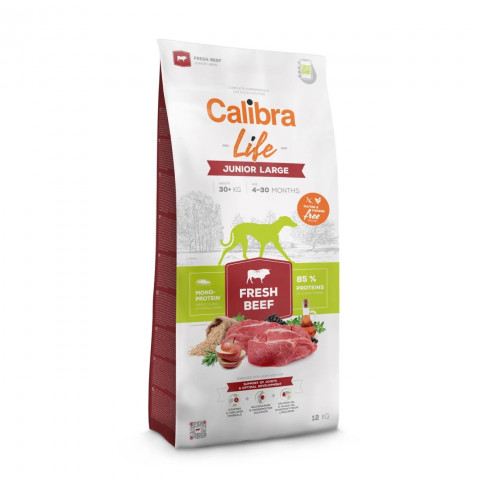 CALIBRA Life Junior Large breed Fresh Beef - trockenfutter für Hunde - 12kg - Fotogalerie 1