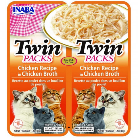 INABA Cat Twin Huhn - Katzenleckerli - 3x(2x40g) + FREE - Fotogalerie 3
