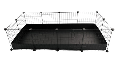 C&C Modularer Käfig 4x2 145 x 75 cm schwarz - Fotogalerie 1
