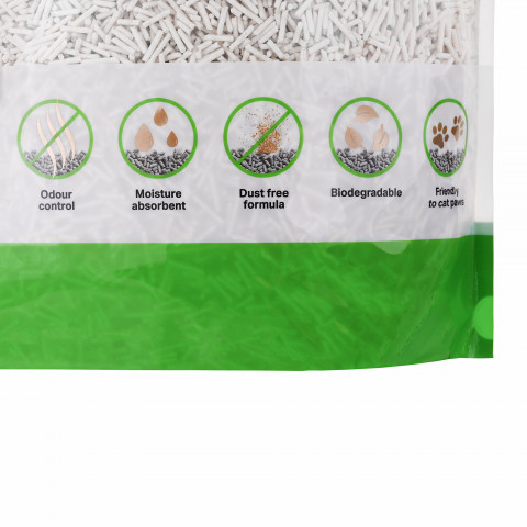 DIAMENTIQ Tofu Neutral Ultra clumping - pflanzliche streu - 4kg - Fotogalerie 6