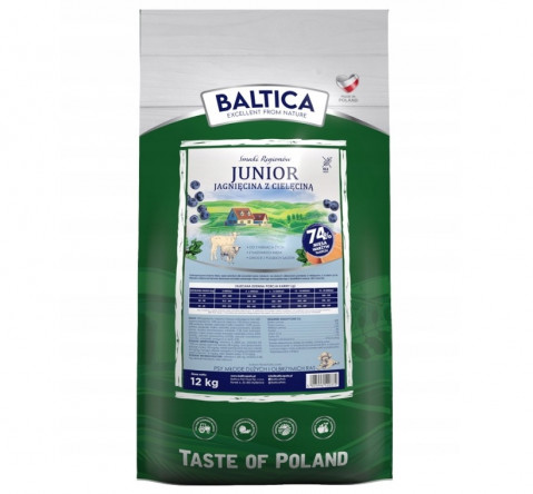 BALTICA Smaki regionów Junior Lamb with veal - trockenfutter für Hunde - 12kg - Fotogalerie 1