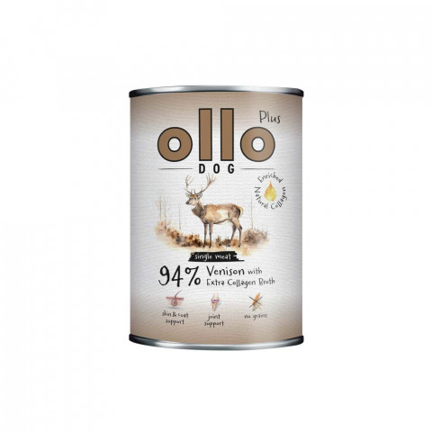 OLLO Plus Collagen Deer - Nassfutter für Hunde - 400g - Fotogalerie 1