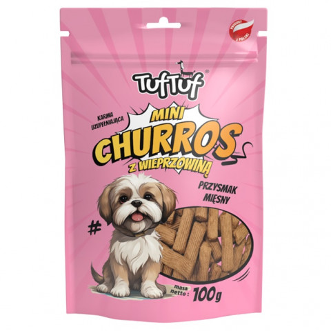 TUF TUF Mini-Churros MIX aus 3 Geschmacksrichtungen – Hundesnack – 12x100g - Fotogalerie 2