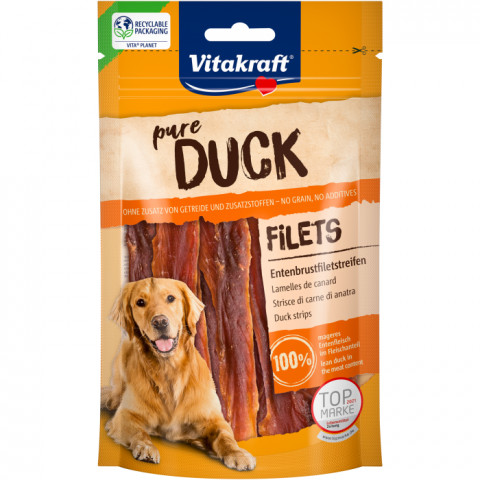 VITAKRAFT Pure Duck Fillets - leckerli für hunde - 80 g - Fotogalerie 1