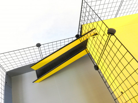 C&C modularer Käfig mit Etage 4x2 + Loft 2x1 + Schwarze Rampe - Fotogalerie 12