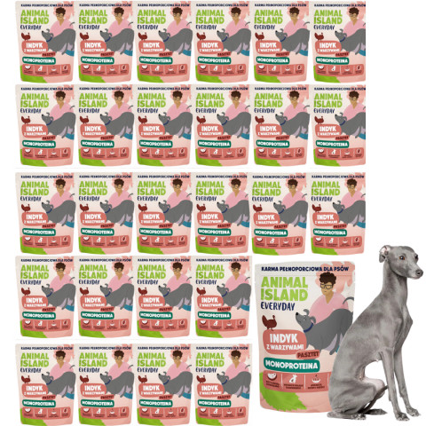 ANIMAL ISLAND Everyday Monoprotein Pute - Nassfutter für Hunde - 27x300g - Fotogalerie 1