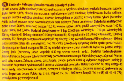 JOSERA Adult Festival - Trockenfutter für Hunde - 900 g - Fotogalerie 2