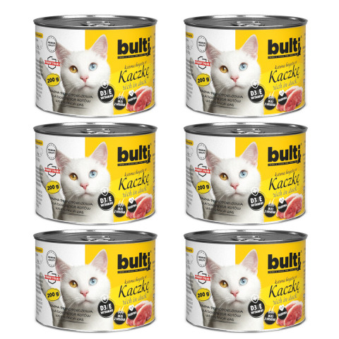 BULTI Rich in duck - nassfutter für Katzen - 6x200g - Fotogalerie 1
