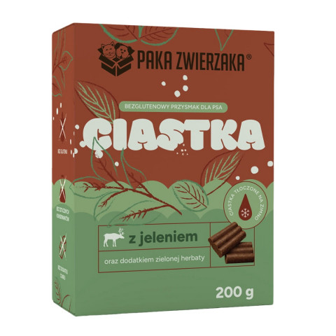 PAKA DLA ZWIERZAKA Hirsch mit grünem Tee – Snack für Hunde – 200g - Fotogalerie 1